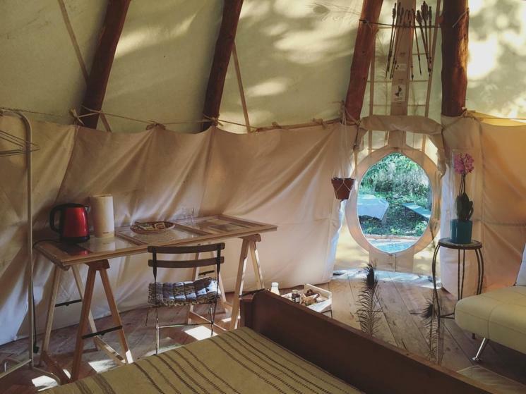 Tipi Lodge dans la Forêt Mimizan-Plage Exterior foto